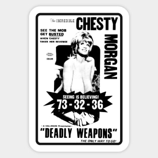 Deadly Weapons 1974 Sticker